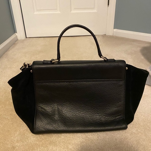 Black Leather and Suede Kate Spade Bag - Picture 4 of 5